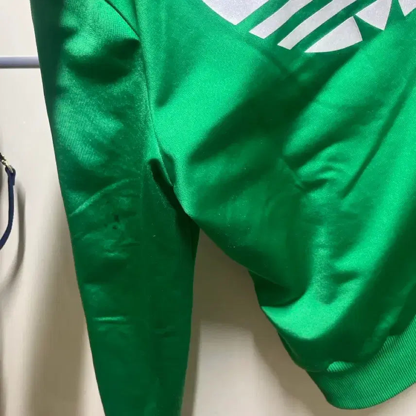 [BUNJANG] Adidas Big Logo Vintage Green Jersey / 아이다스 빅로고 져지 빈티지 그린 실버 희귀템