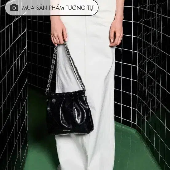 [BUNJANG] Charles &amp; Keith Duo Double Chain Large Hobo Bag / 찰스앤키스 듀오 더블 체인 라지 호보백 블랙(라지)