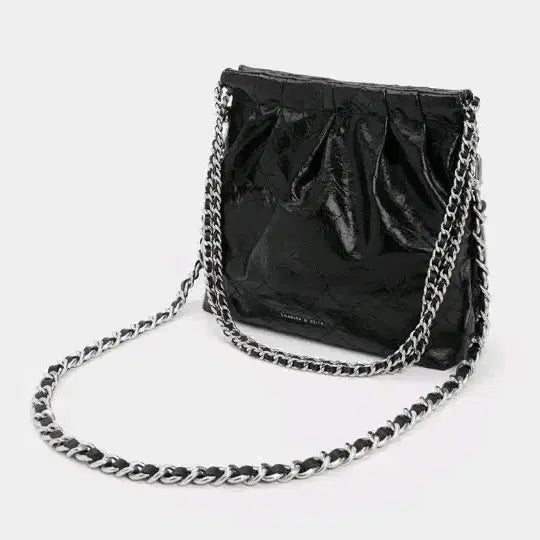 [BUNJANG] Charles &amp; Keith Duo Double Chain Large Hobo Bag / 찰스앤키스 듀오 더블 체인 라지 호보백 블랙(라지)