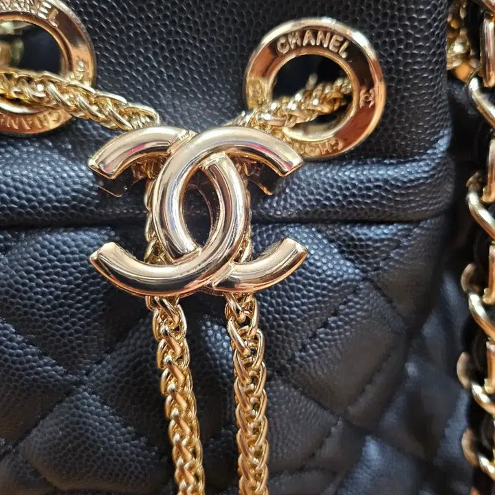 [BUNJANG] Quilted Chain Shoulder Bag / 복조리 퀼팅 체인 숄더백