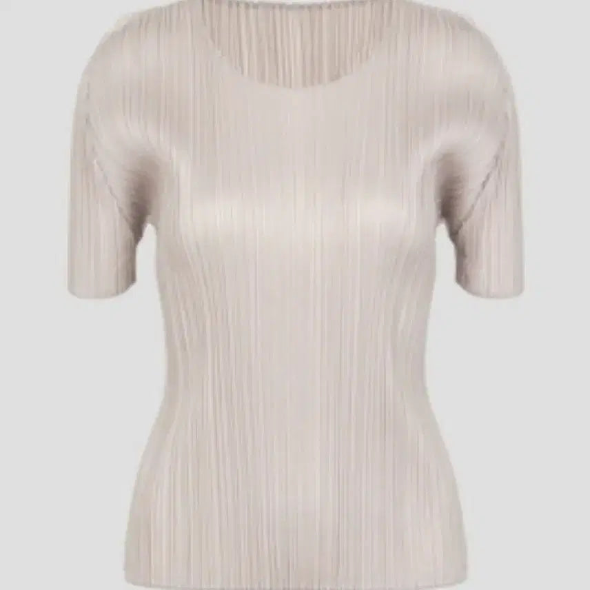 [BUNJANG] Issey Miyake Pleats Please New Colorful 4 Top Greige Size 3 / 이세이미야케 플리츠플리즈 탑 뉴컬러풀4 탑 그레이지 3사이즈