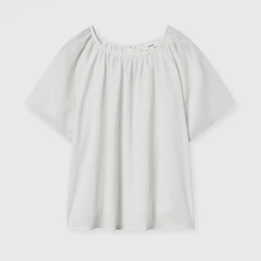 [SOLD OUT] 모헤 러스틀 블라우스 (아이보리)