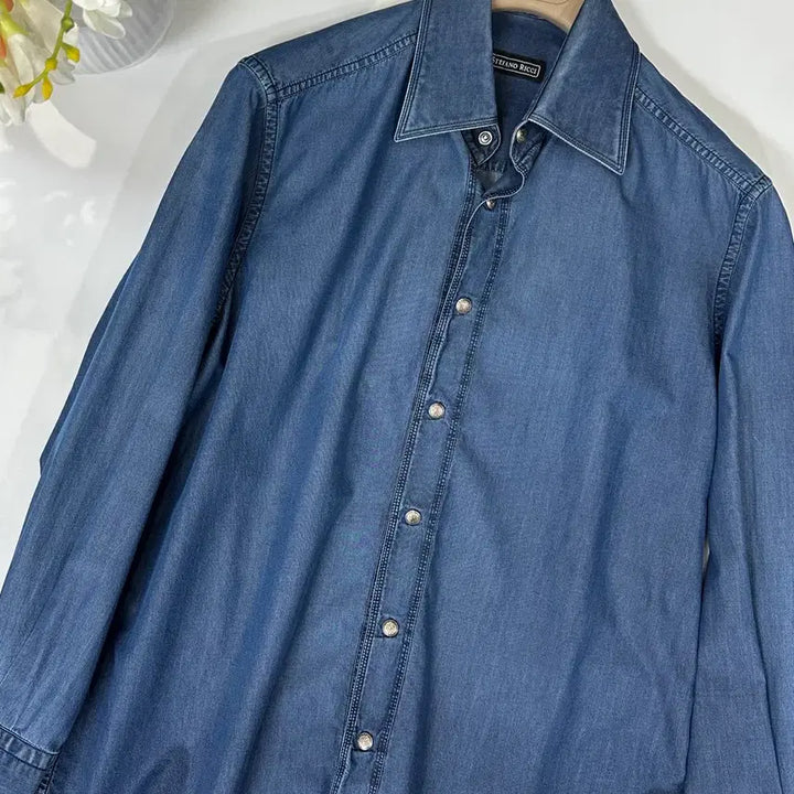 [BUNJANG] Stefano Ricci Button Embellished Denim Pants / 스테파노리치 새상품 버튼장식 프런트 데님팬츠 국내 M~L