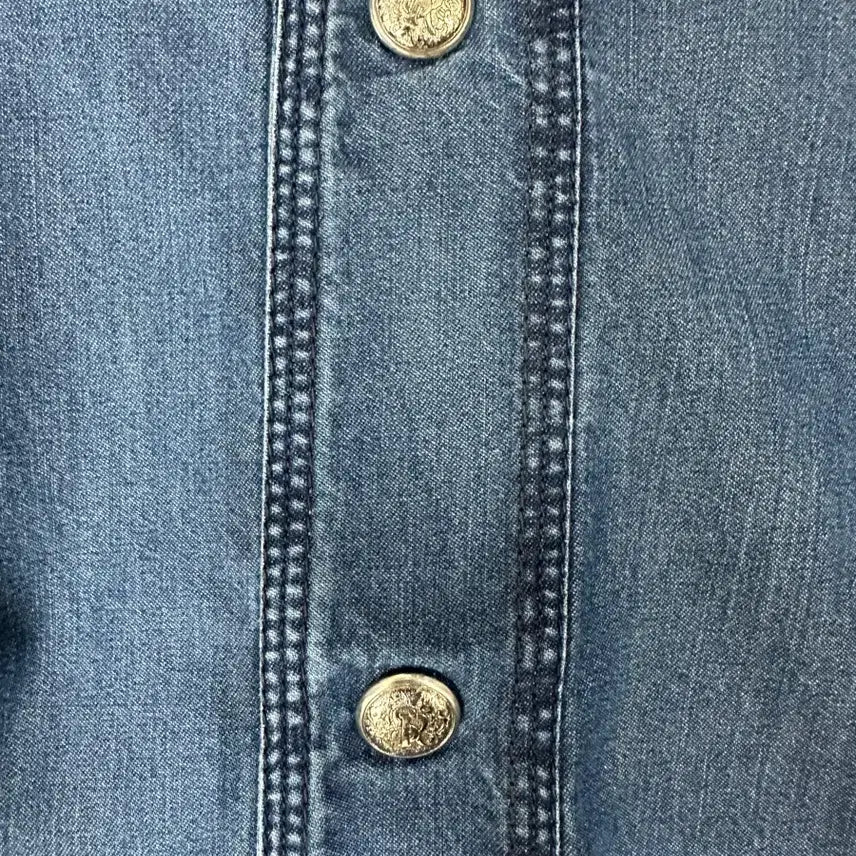 [BUNJANG] Stefano Ricci Button Embellished Denim Pants / 스테파노리치 새상품 버튼장식 프런트 데님팬츠 국내 M~L