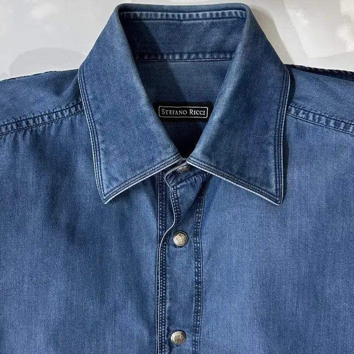 [BUNJANG] Stefano Ricci Button Embellished Denim Pants / 스테파노리치 새상품 버튼장식 프런트 데님팬츠 국내 M~L