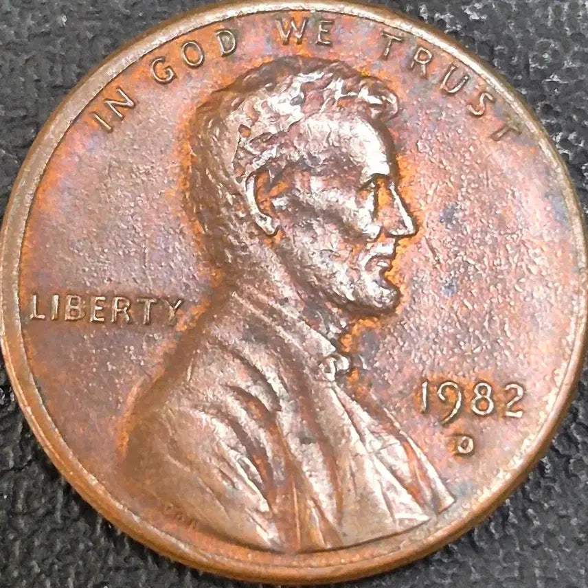 [BUNJANG] 1982 US Lincoln Cent, Small Letter Centstrike with Offer Mint Error / 1982년D 미국 링컨 센트 ,  작은글자 센타스트라이크  오퍼 주조에러