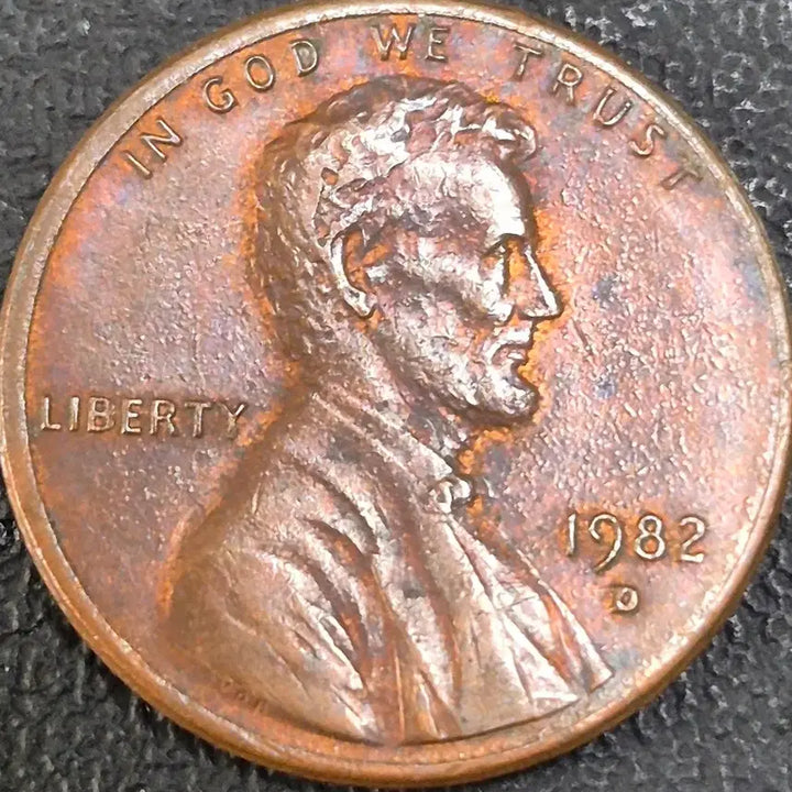 [BUNJANG] 1982 US Lincoln Cent, Small Letter Centstrike with Offer Mint Error / 1982년D 미국 링컨 센트 ,  작은글자 센타스트라이크  오퍼 주조에러