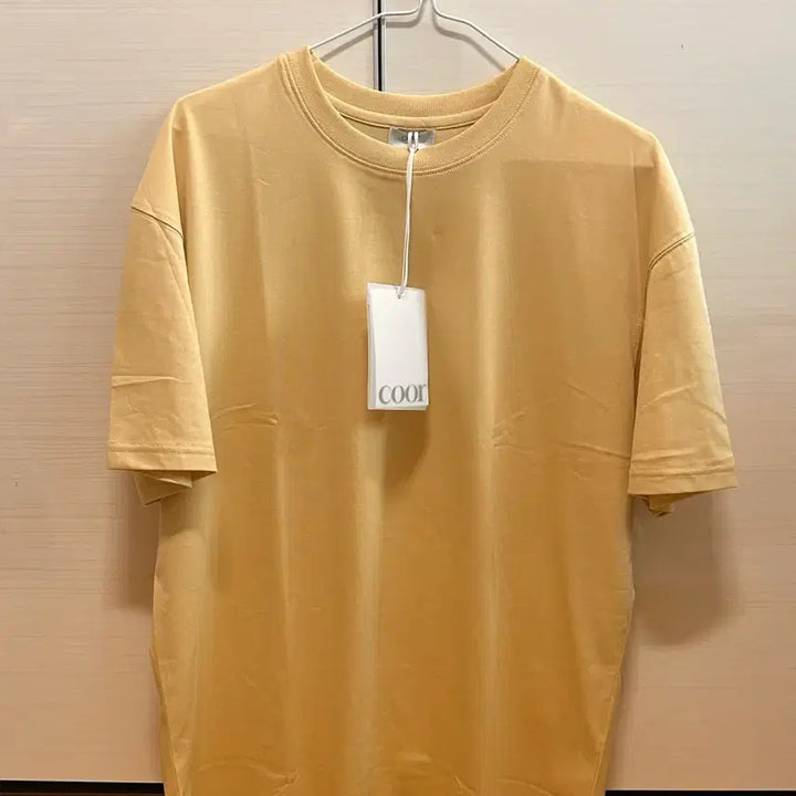 [SOLD OUT] 쿠어 수피마 코튼 세미오버핏 티셔츠 멜로우레몬 L