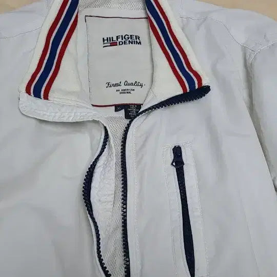 [BUNJANG] Tommy Hilfiger White Bomber Jacket XL / 타미힐피거 화이트 봄버 자켓
