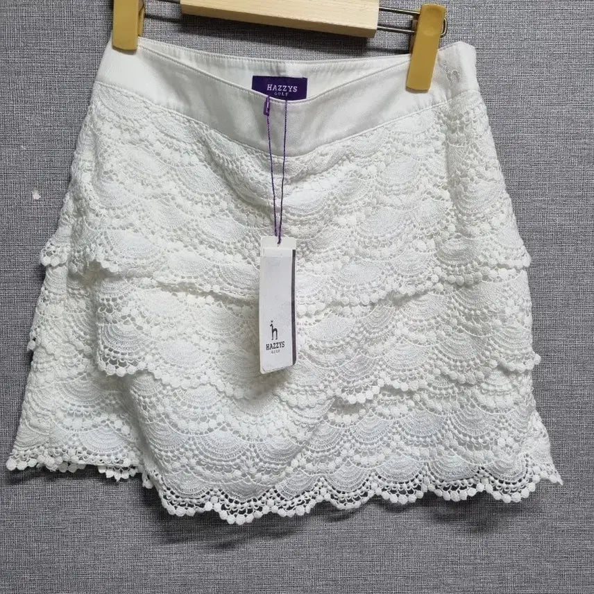 [BUNJANG] Hazzys White Lace Mini Skirt / 헤지스 화이트 레이스 미니 스커트 55