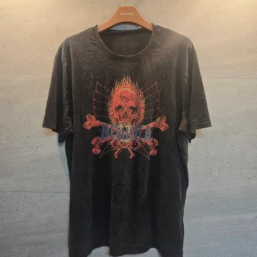 [BUNJANG] Metallica Stone Washing T-Shirt / 메탈리카. 스톤 워싱. 티셔츠.