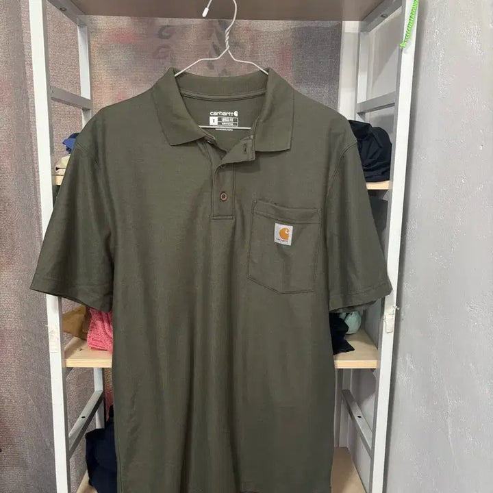 [BUNJANG] Carhartt Collar Short Sleeve T-Shirt Size S / 칼하트 카라 반팔 S