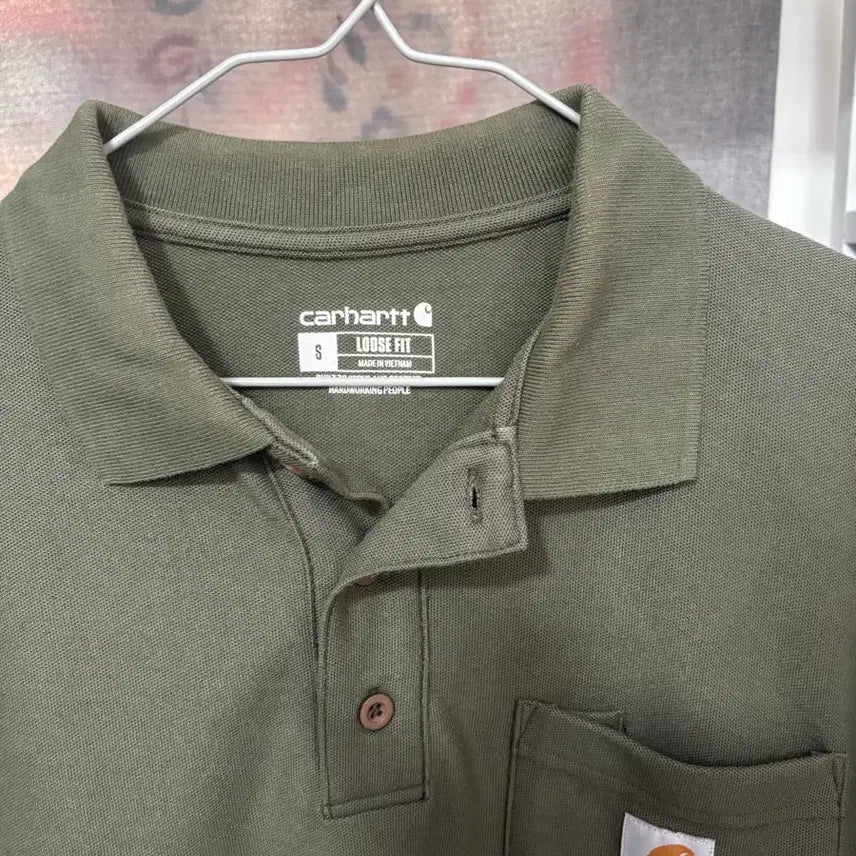 [BUNJANG] Carhartt Collar Short Sleeve T-Shirt Size S / 칼하트 카라 반팔 S