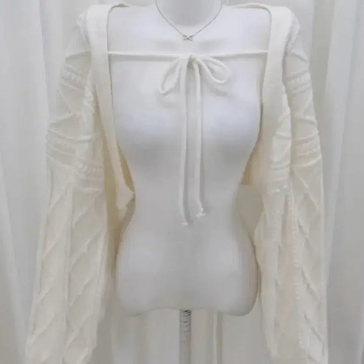 [BUNJANG] Cozy Mori Style Knit Bolero Cardigan / 모리걸가디건 모리걸스타일 니트볼레로 꽈배기 끈가디건 코지모리 에스닉히피