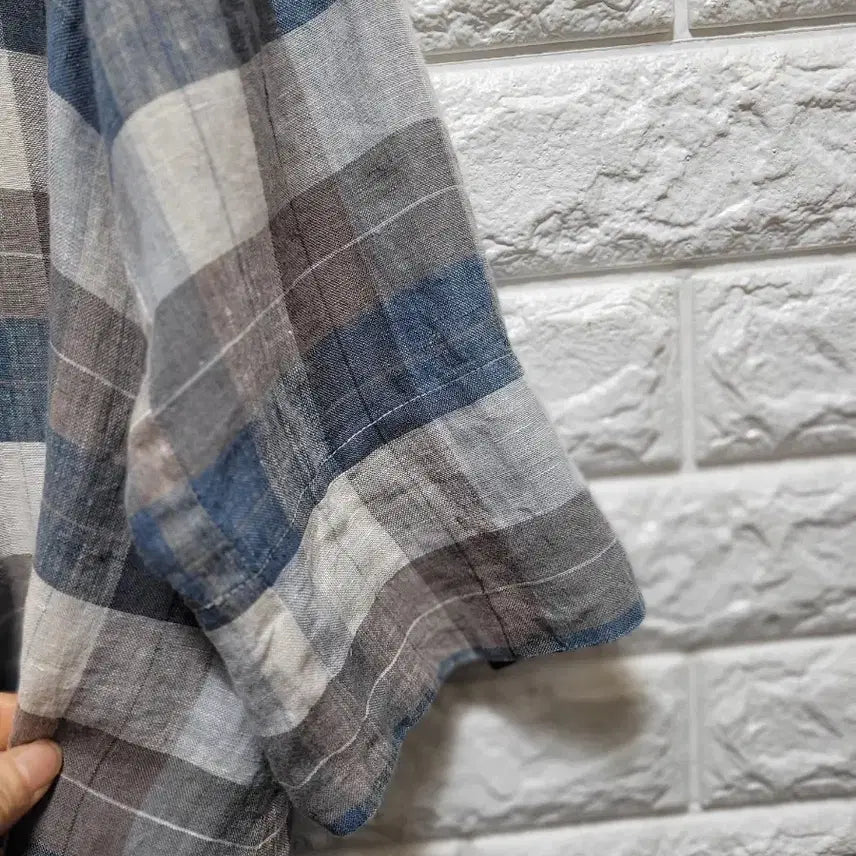 [BUNJANG] ING Checked Linen Jacket / ing 체크무늬 린넨 자켓