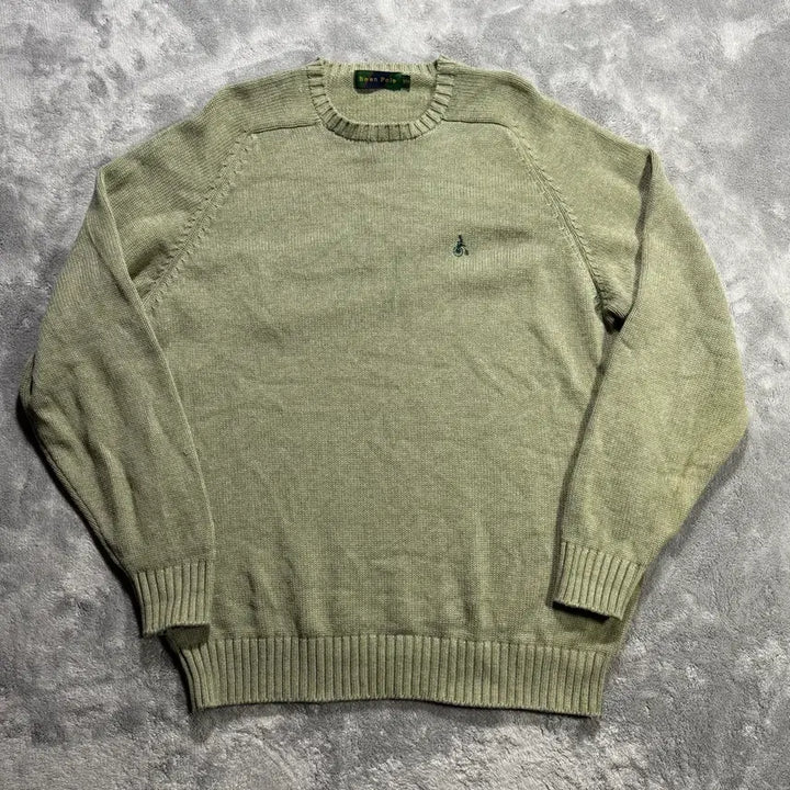 [BUNJANG] Beanpole Olive Knit Sweater / 빈폴 올리브 니트