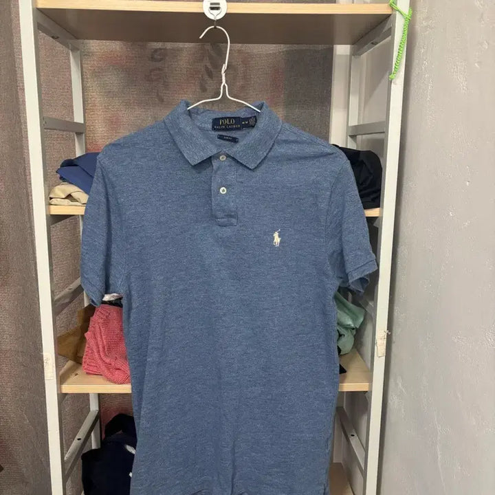 [BUNJANG] Polo Ralph Lauren Blue Short Sleeve Polo Shirt / 폴로 랄프로렌 블루 반팔 카라티