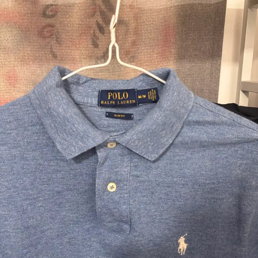 [BUNJANG] Polo Ralph Lauren Blue Short Sleeve Polo Shirt / 폴로 랄프로렌 블루 반팔 카라티