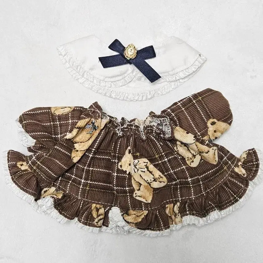 [BUNJANG] 20cm Doll Dress (Navy Ribbon) / 20cm솜인형옷 오늘까지만판매