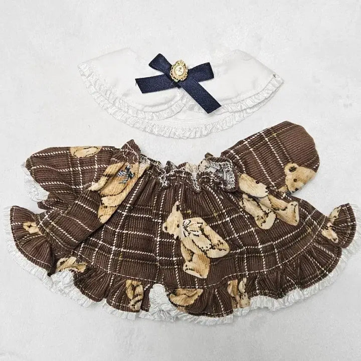 [BUNJANG] 20cm Doll Dress (Navy Ribbon) / 20cm솜인형옷 오늘까지만판매