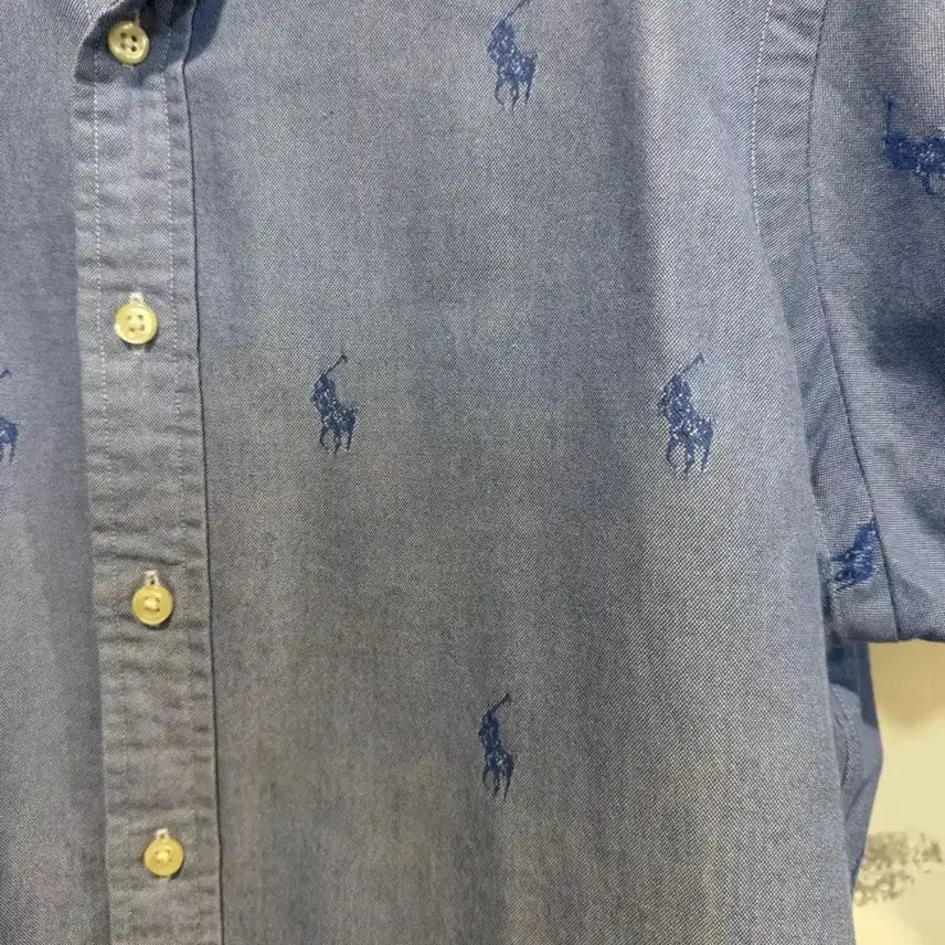 [BUNJANG] Polo Ralph Lauren Pony Embroidery Short Sleeve Shirt / 폴로랄프로렌 포니 자수 반팔 셔츠