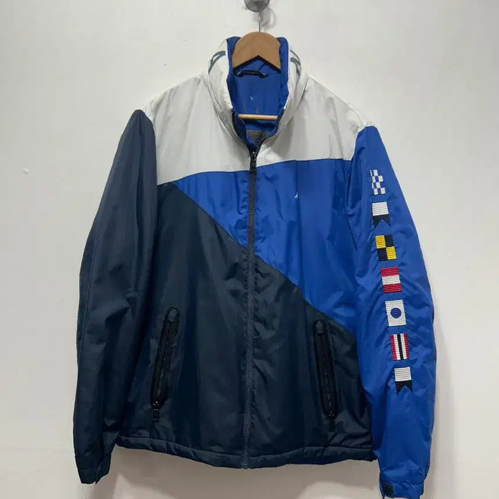[BUNJANG] Nautica Colorblock Windbreaker Jacket (M) / 노티카 컬러블록 윈드브레이커 자켓 M