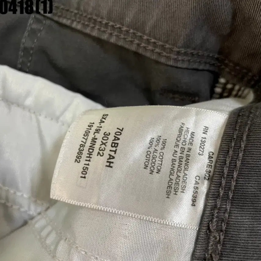 [BUNJANG] Wrangler Relaxed Fit Workwear Cargo Pants Grey 30 / 랭글러  릴렉스핏 워크웨어 카고팬츠 바지 팬츠 그레이 30