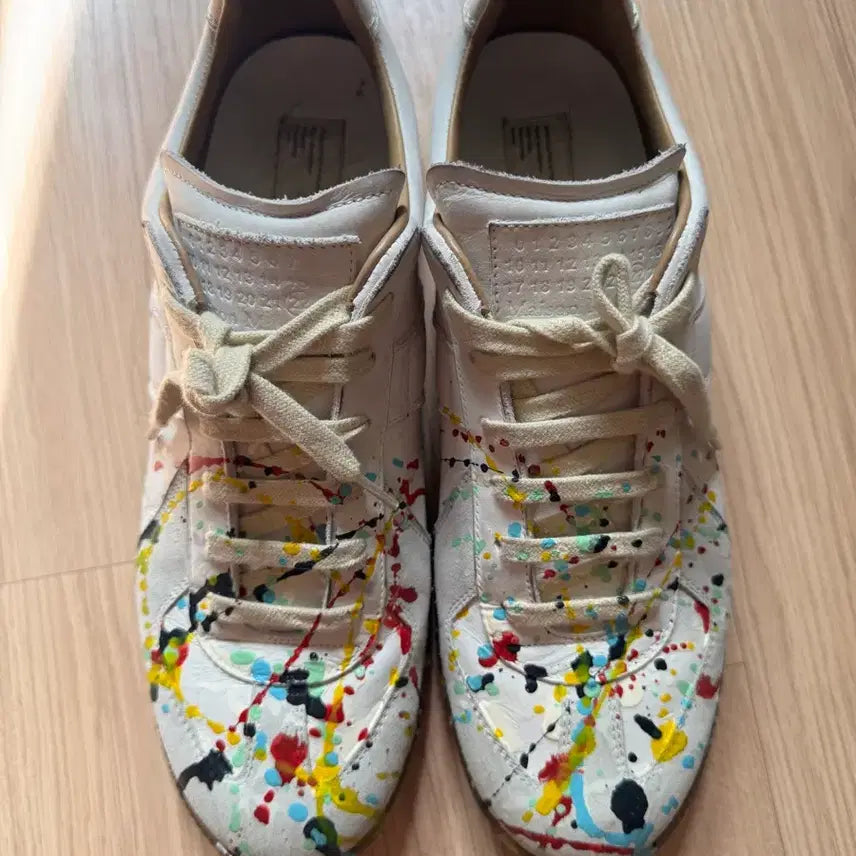 [BUNJANG] Maison Margiela Replica Paint Drop Sneakers / 메종 마르지엘라 레플리카 페인트 드롭 스니커즈
