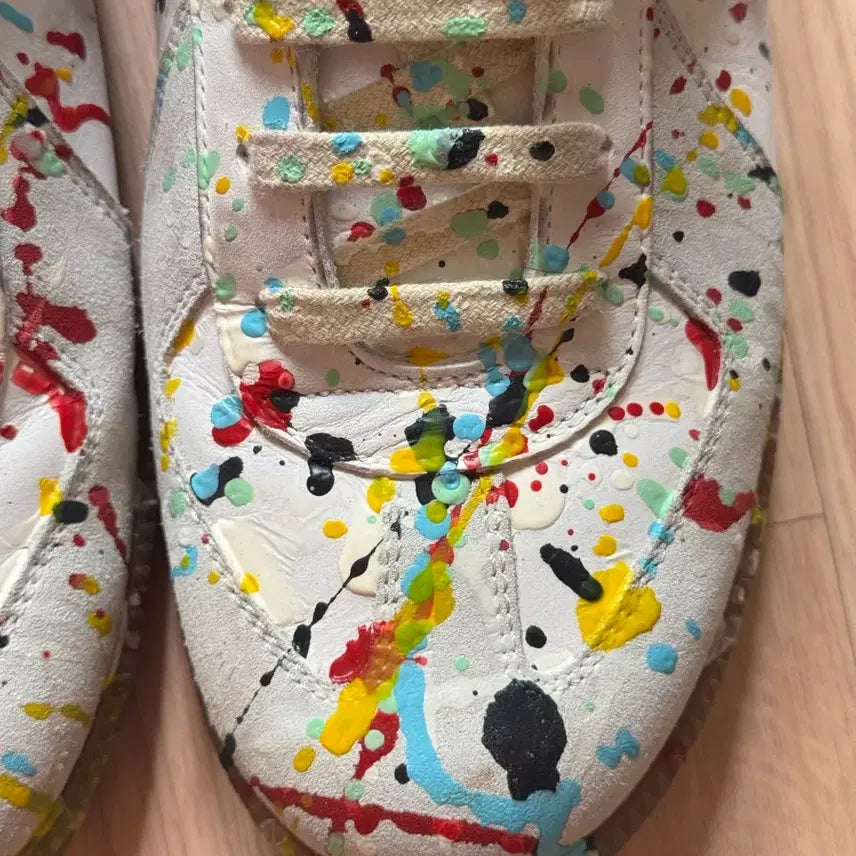 [BUNJANG] Maison Margiela Replica Paint Drop Sneakers / 메종 마르지엘라 레플리카 페인트 드롭 스니커즈