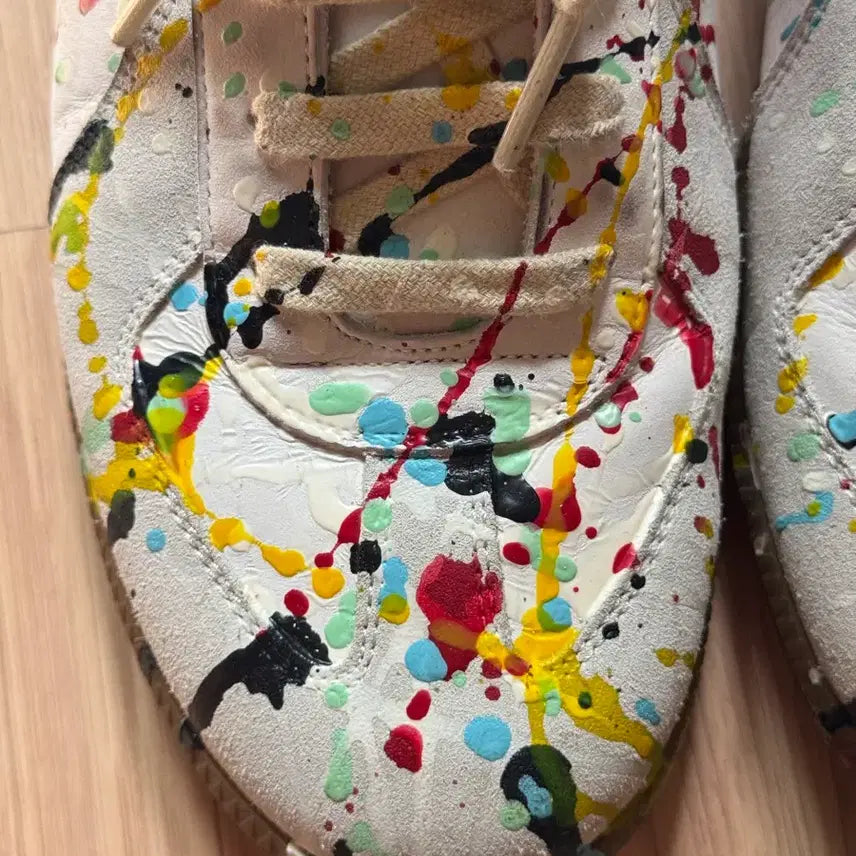 [BUNJANG] Maison Margiela Replica Paint Drop Sneakers / 메종 마르지엘라 레플리카 페인트 드롭 스니커즈
