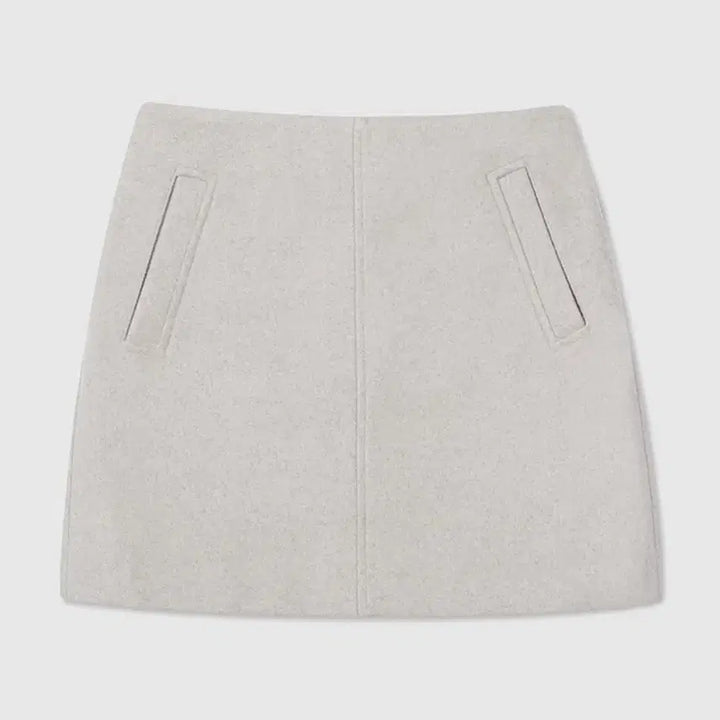 [BUNJANG] Spao Wool Mini Skirt / (1회 착용)스파오 모직 겨울 베이직 미니 스커트