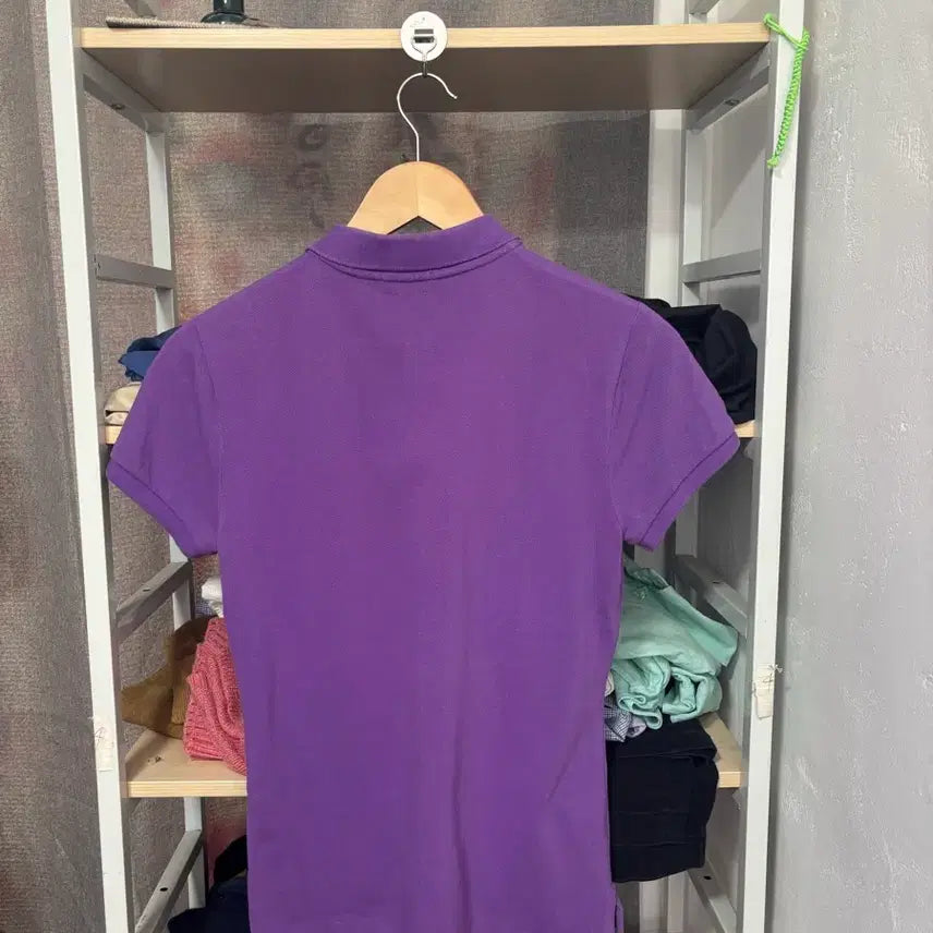 [BUNJANG] Polo Ralph Lauren Purple Polo Shirt / 폴로 랄프로렌 퍼플 카라 티셔츠 빅포니