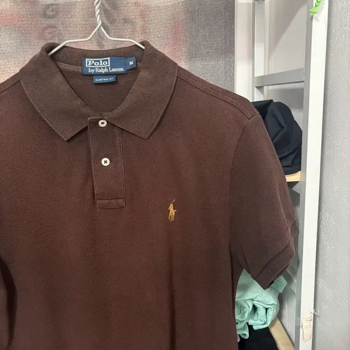 [BUNJANG] Polo Ralph Lauren Polo Shirt Brown M / 폴로 랄프로렌 카라티 브라운 M