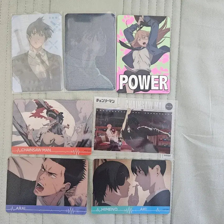 [BUNJANG] Chain saw Man Aki Power Himeno Arali Randicular Collaboration Card Bundle Set / 체인소맨 아키 파워 히메노 아라이 랜디큘러 콜라보 카드 포카 일괄 판매