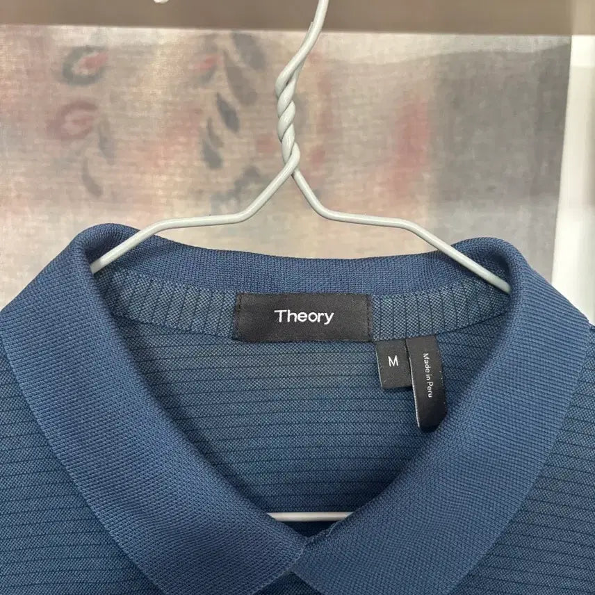 [BUNJANG] Theory Blue Short Sleeve Polo Shirt / Theory 띠어리 블루 반팔 카라티 M