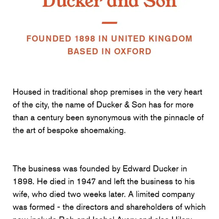 [BUNJANG] Ducker &amp; Son Brogues Shoes / 영국 Ducker &amp; Son 브로그스 구두