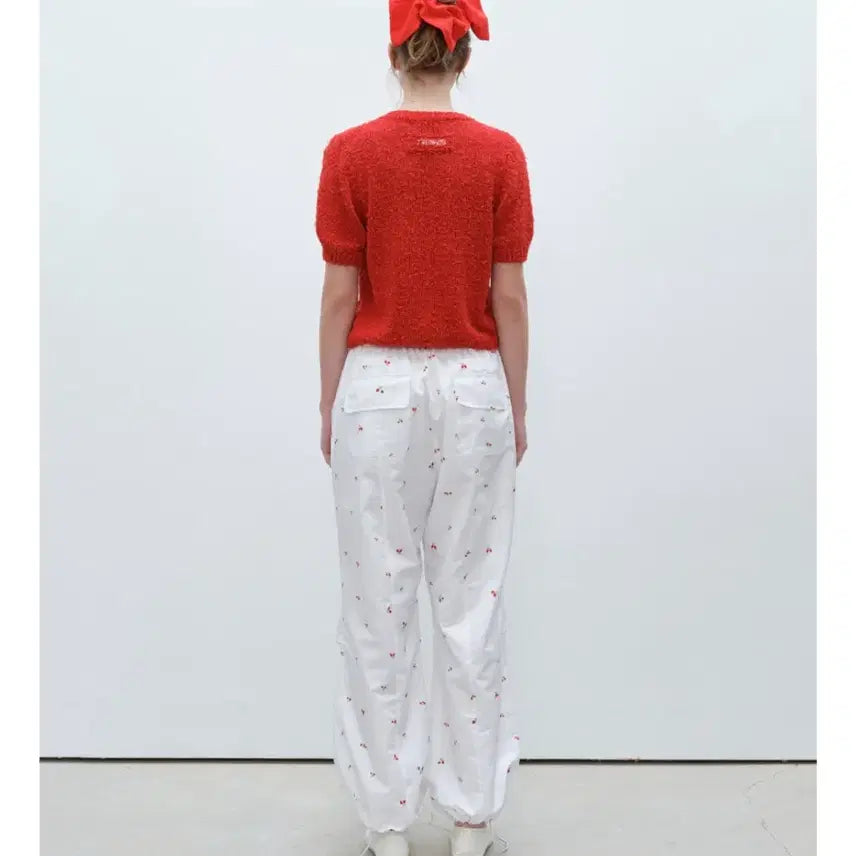 [BUNJANG] The Oyu Cherry Pattern Jogger Pants / 더오유 체리 조거 팬츠