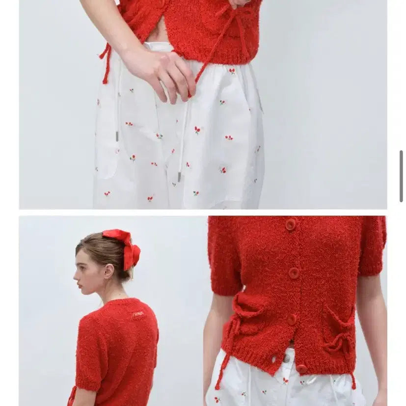 [BUNJANG] The Oyu Cherry Pattern Jogger Pants / 더오유 체리 조거 팬츠