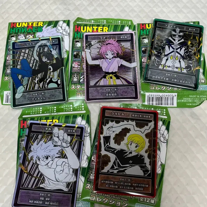 [SOLD OUT] 헌터x헌터 스테이터스 카드 컬렉션 5종 일괄판매