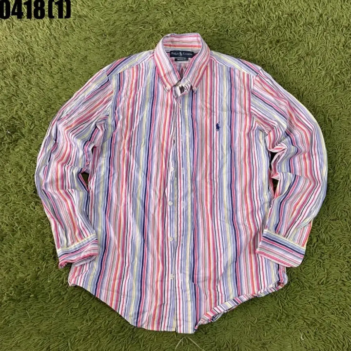 [SOLD OUT] 폴로 랄프로렌 스트라이프 셔츠 M 커스텀핏