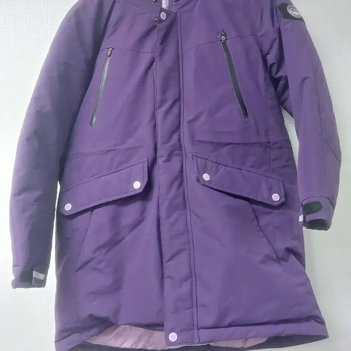 [BUNJANG] Black Yak Purple Hooded Duck Down Puffer Jacket / 블랙야크 퍼플 후드 퍼 오리털 패딩 점퍼