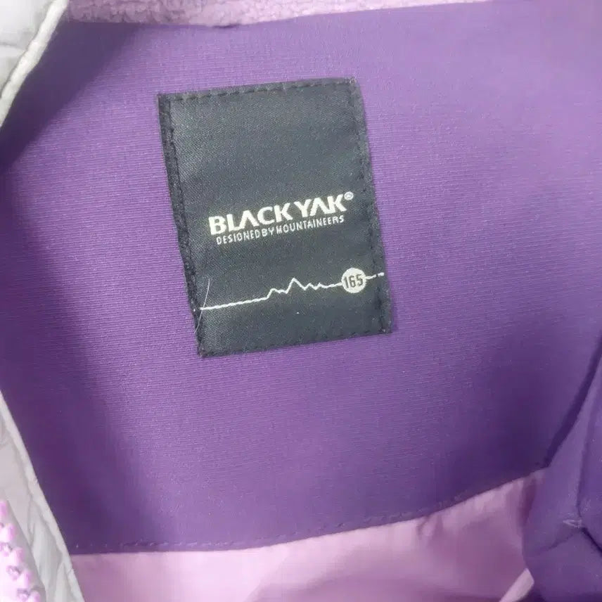 [BUNJANG] Black Yak Purple Hooded Duck Down Puffer Jacket / 블랙야크 퍼플 후드 퍼 오리털 패딩 점퍼