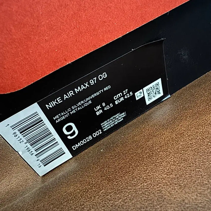 [BUNJANG] Nike Air Max 97 OG Silver Bullet 2022 Sneakers / (270) 나이키 에어맥스 97 OG 실버불렛 2022
