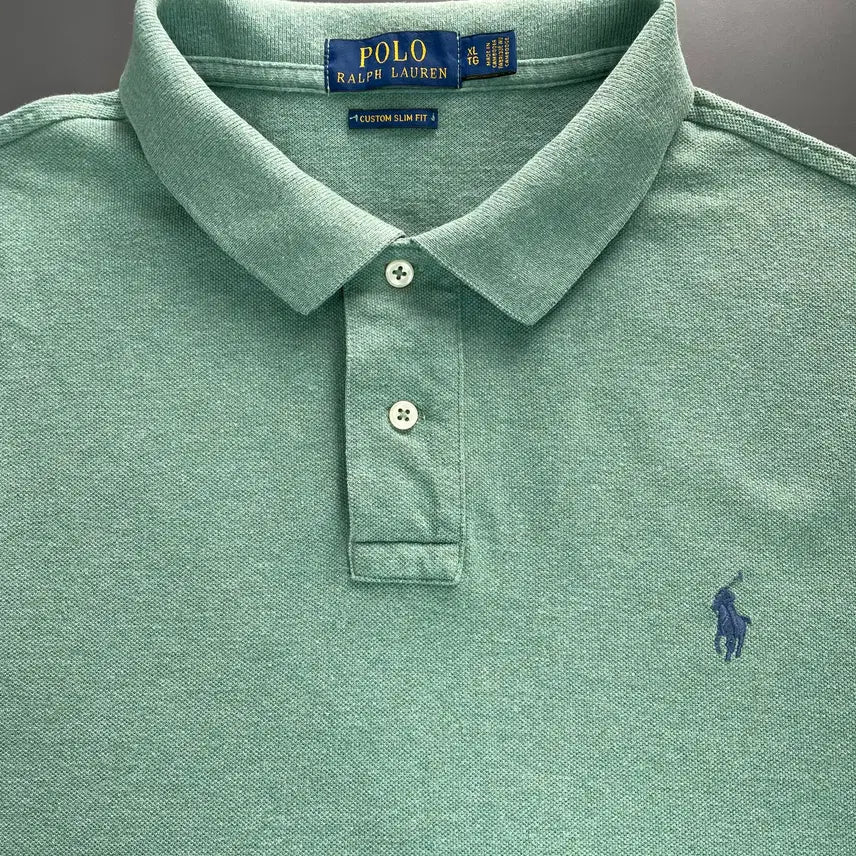 [BUNJANG] Polo Ralph Lauren Cotton Collar T-Shirt / [XL] 폴로 랄프로렌 코튼 카라 반팔 티셔츠 커스텀 슬림핏