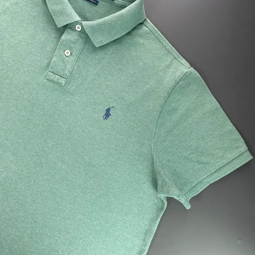 [BUNJANG] Polo Ralph Lauren Cotton Collar T-Shirt / [XL] 폴로 랄프로렌 코튼 카라 반팔 티셔츠 커스텀 슬림핏