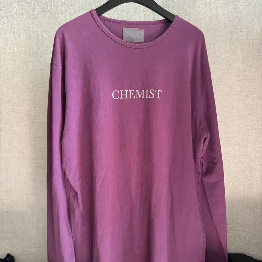 [BUNJANG] C2H4 Chemist Purple Long-Sleeve T-Shirt / C2H4 CHEMIST 퍼플 긴팔 티셔츠