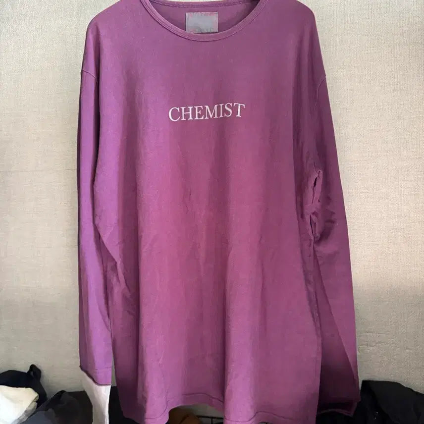 [BUNJANG] C2H4 Chemist Purple Long-Sleeve T-Shirt / C2H4 CHEMIST 퍼플 긴팔 티셔츠