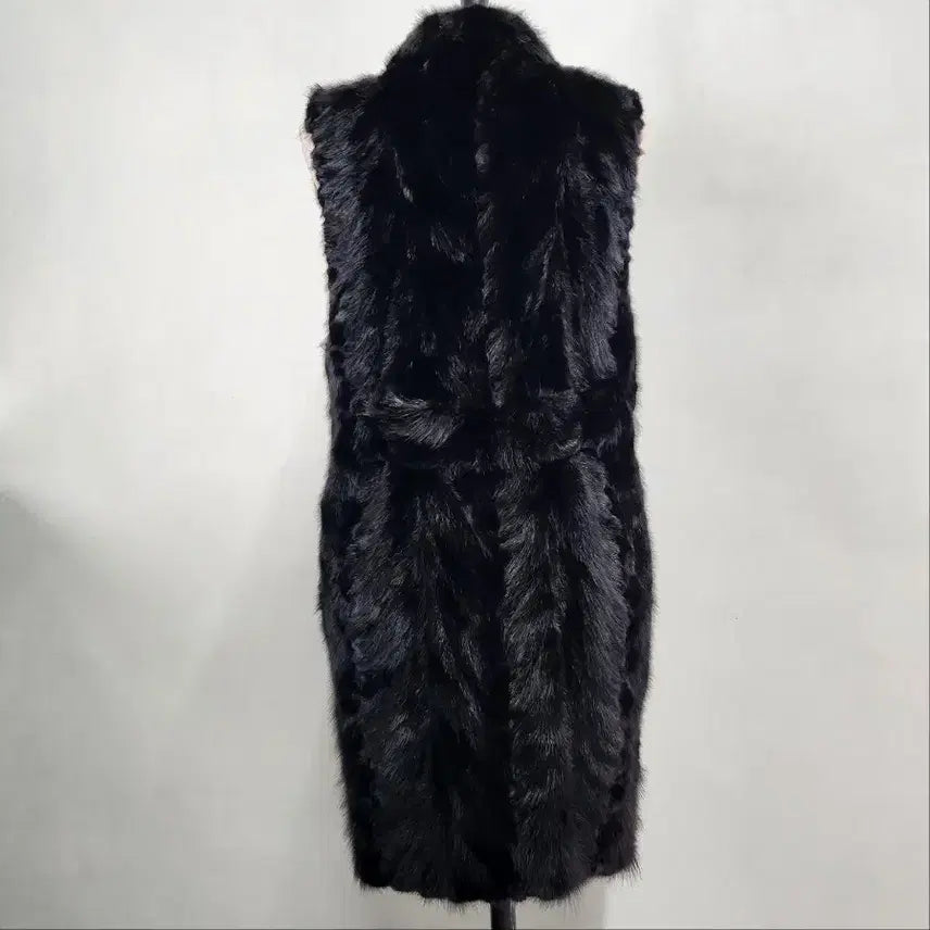 [BUNJANG] Deco Telegraph Natural Mink Long Vest / [정품] 데코 텔레그라프 천연 밍크 100% 롱 베스트 85