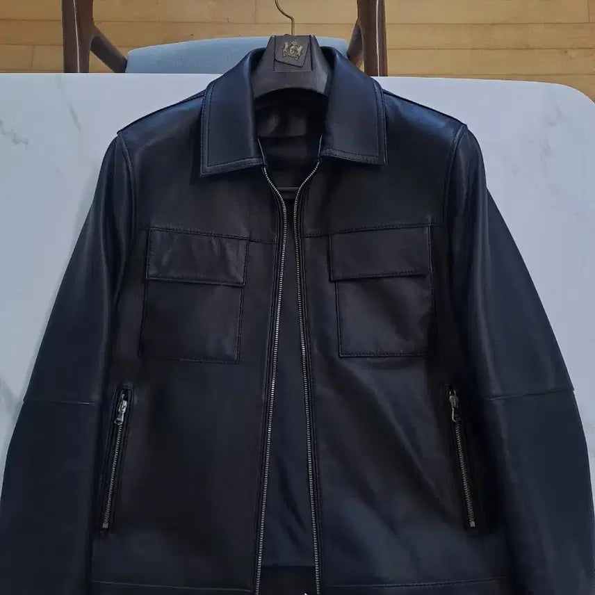[BUNJANG] Dimskin Lambskin Leather Jacket / 딤스킨(구 신흥사) 양가죽 레더자켓 팝니다.