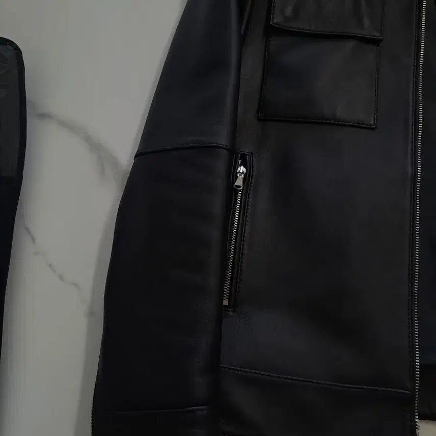 [BUNJANG] Dimskin Lambskin Leather Jacket / 딤스킨(구 신흥사) 양가죽 레더자켓 팝니다.